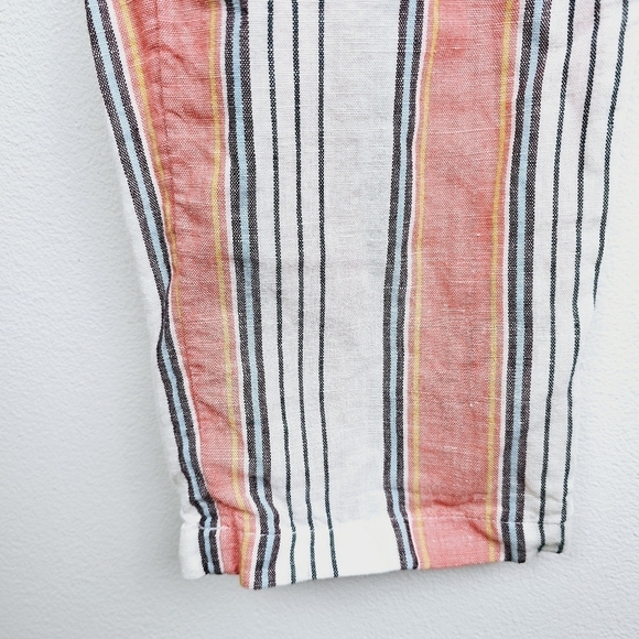 Loft Beach Striped Linen Blend Pants, size Small - Picture 8 of 8